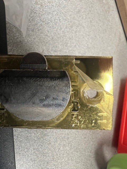 UNICAN ILCO SIMPLEX 2041680301 1/2" THROW UL US3 DEADLATCH (NOTE SHAPE OF  BALE)