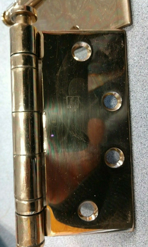 3 EACH HAGER HINGE BB1279 4 1/2 X 4 1/2 US9 LESS FASTENERS BRIGHT BRONZE