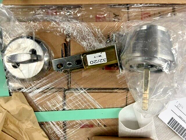 CORBIN RUSSWIN DL 2217 CL6 626 LESS CORE 2 3/4" BS SINGLE CYL CLASSROOM DEADBOLT