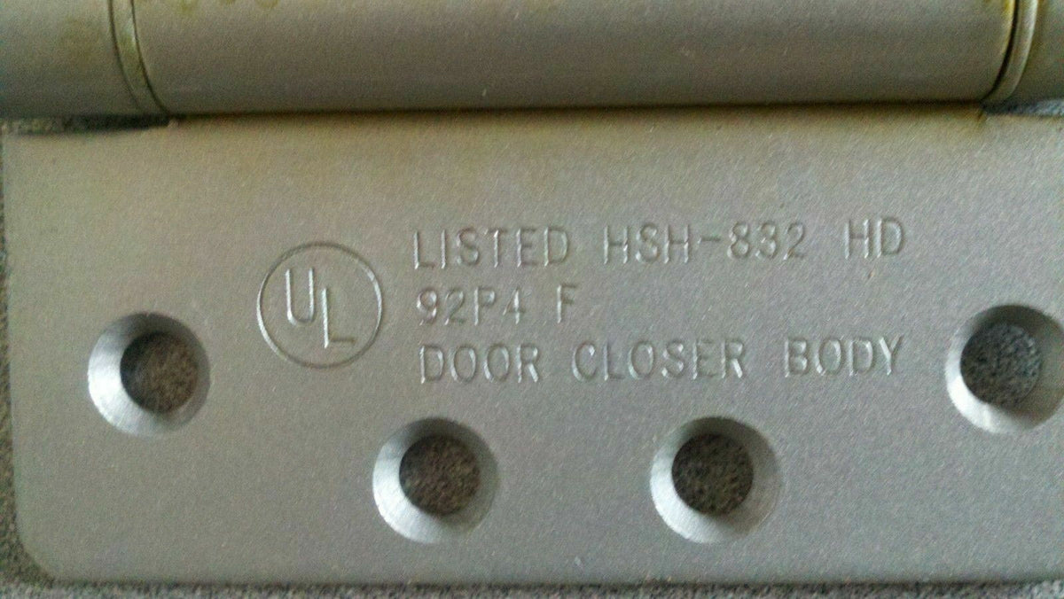 1 EA UL179 4 X 4 (1/4 ") RADIUS DR SPRING HINGE ALUM FIN= STANLEY HAGER BOMMER