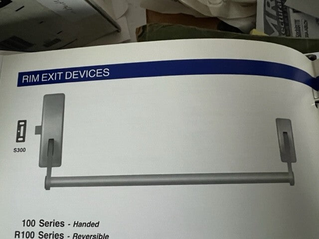 PHI PRECISION HARDWARE OLYMPIAN 103 RHRB X 1703A  32D 3FT  CROSSBAR  HANDED