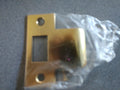   EXTENDED LIP  T STRIKE US3  " 1 3/4  " POLISHED BRASS  