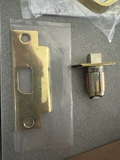FALCON LOCK B301S DAN 605 PRIVACY LOCK POL BRASS 2 3/4" BS