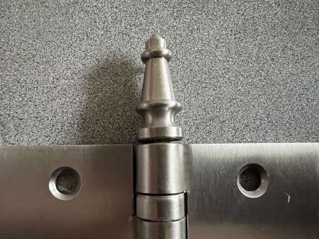 3 EA HAGER HINGE BB1279 4 1/2 X 4 1/2 US15 W/ STEEPLE TIPS USA MADE BMHA 646 FIN