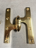 DELTANA OLIVE KNUCKLE HINGE US3 OK6045B3 6 X 4 1/2" POLISHED BRASS LEFT HAND