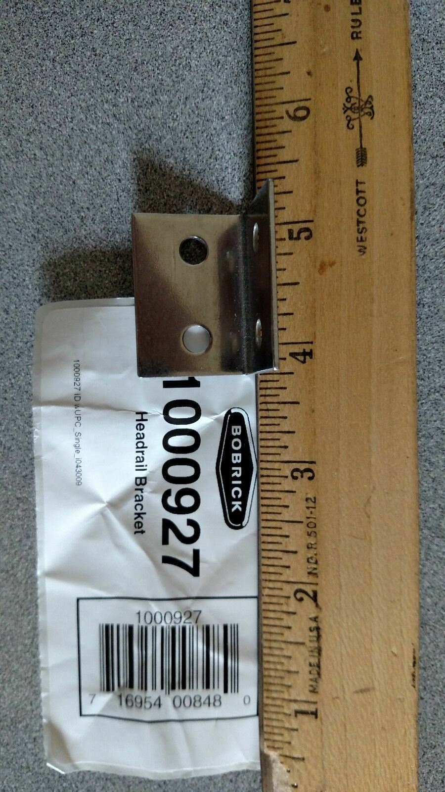 BOBRICK B-1000927 HEADRAIL BRACKET