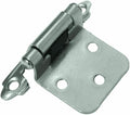25 pair Self-Closing Flush Mount Spring Cabinet Hinges 1.5" Chrome ULTRA #98292