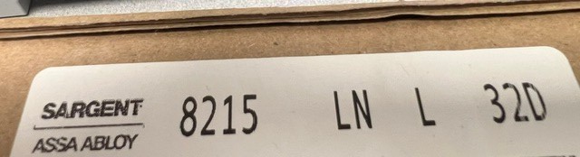 SARGENT MANUFACTURING 8215 LNL US32D PASSAGE FUNCTION 