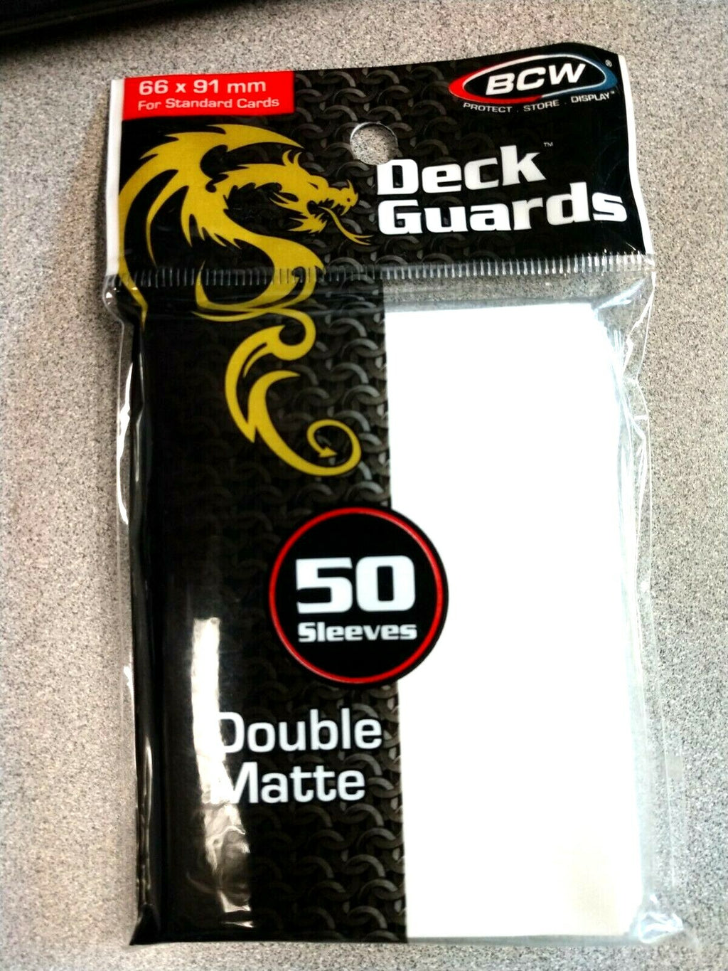BCW 50 Deck Guards Matte White 1-DGM-WHI MTG Pokemon deck protector card sleeves