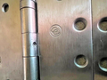 3 EACH 4 1/2 X  4 1/2 INCH TEMPLETE HINGES US32D NRP W/ 1/2WS ALL MS FASTENERS