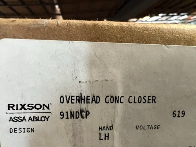 RIXSON 91 N DCP 619 LH OVERHEAD COMPLETE DOOR CLOSER