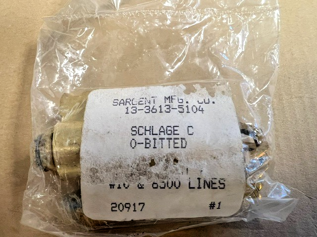 SARGENT 65G05 US10 ENTRY CYLINDRICAL SATIN BRONZE SC KEYWAY O BITTED