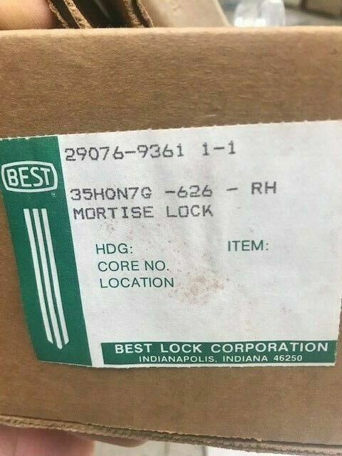 BEST LOCK  35H0N7G-626 PASSAGE MORTISE SET (DISCONTINUED)