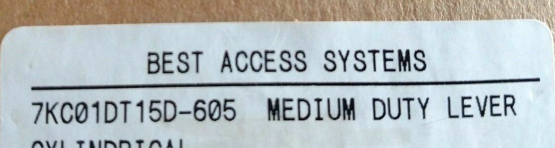 BEST ACCESS 7KC 01DT 15D 605 SINGLE DUMMY IN POLISHED BRASS US3