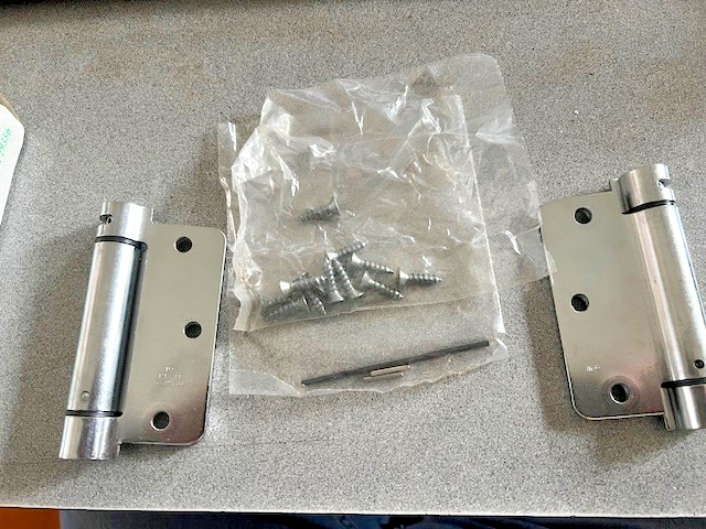 2 EACH BOMMER 4311 3.5 X 3.5 651  1/4" RADIUS CORNER US26D MADE IN USA
