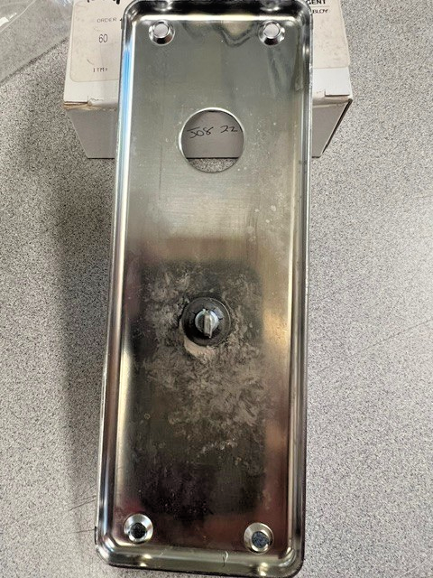 SARGENT MANUFACTURING INSIDE ESCUTCHEON WITH TURNPICE FOR MORTISE LOCK US26D