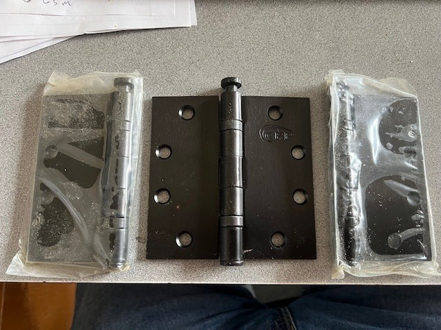 CRP BB31 US10B MORTISE HINGES BOX OF THREE  4 1/2 X 4 1/2 US10B