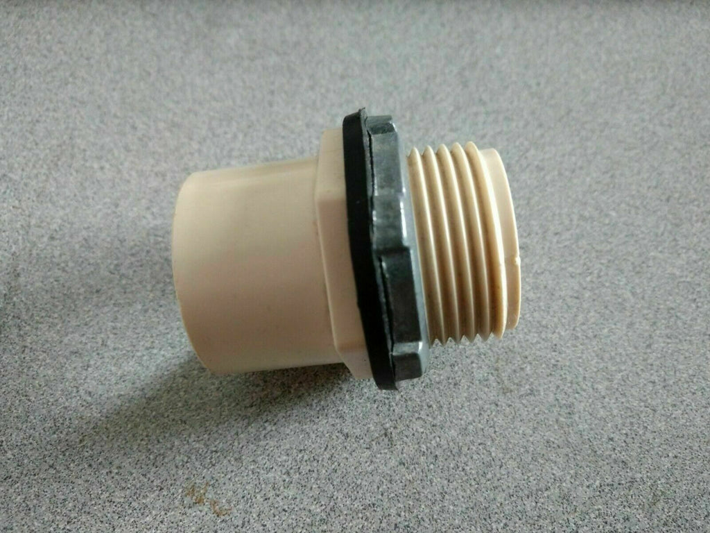 CPVC MALE 3/4 TO 1" IPS ASTM D2846 WITH RUBBER WASHER AND METAL LOCKING CONDUIT 
