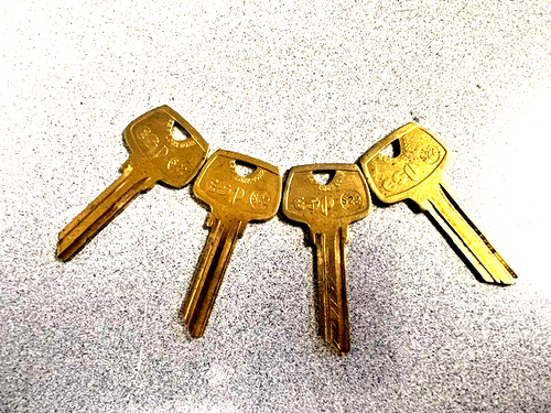 4 EACH ESP S22 BRASS KEYBLANK (AKA LA SARGENT ILCO S22B) ) 6 PIN