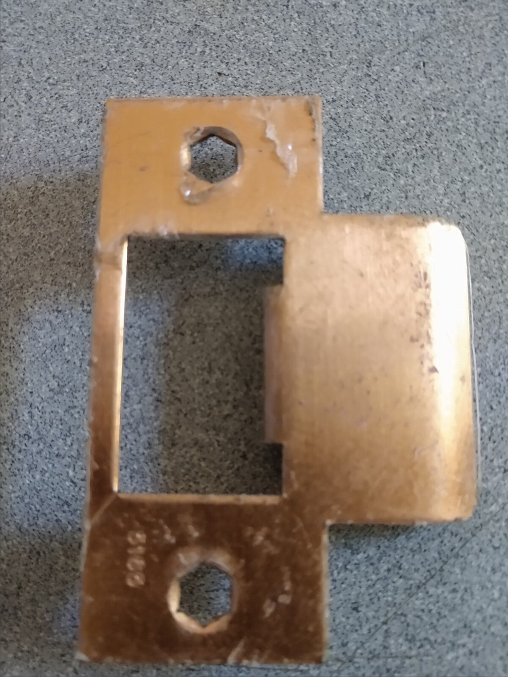 CYLINDRICAL LOCK 1/4" EXTENDED " T  " LIP STRIKE US10 2 3/4 X 1 1/8  
