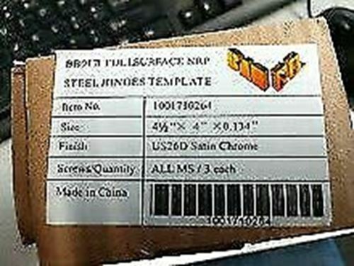 BOX OF 3 FULL SURFACE HINGES 4 1/2 " NRP X US26D BB0171 X US26D NRP