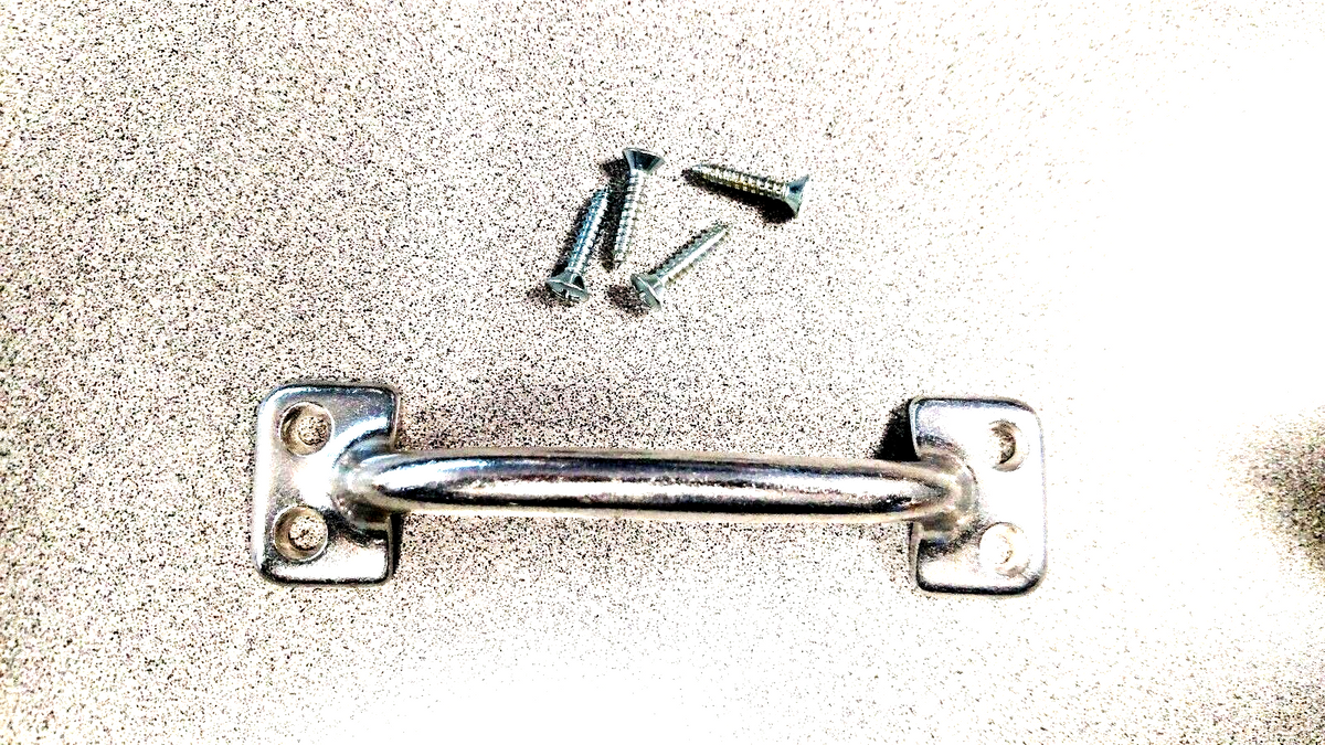 H.B. IVES 26A92 SASH LIFT DOOR PULL CAST ALUMINUM BRIGHT ALUM FINISH RESTORATION