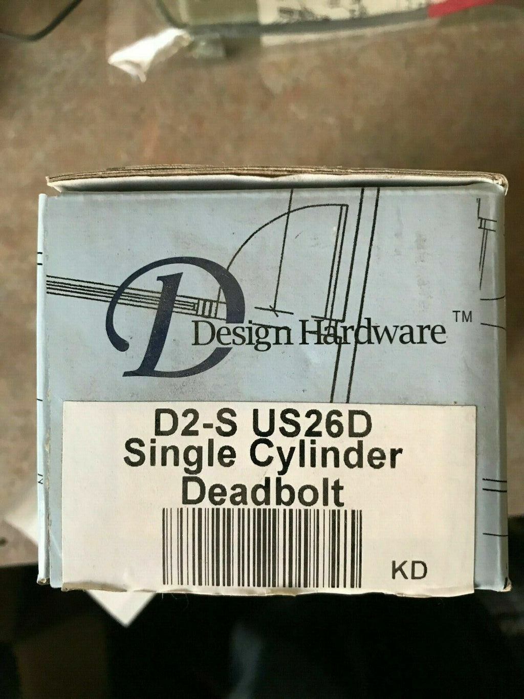 Design Hardware D2-S  US26D, Single Cylinder Deadbolt, New in box Schlage C kway
