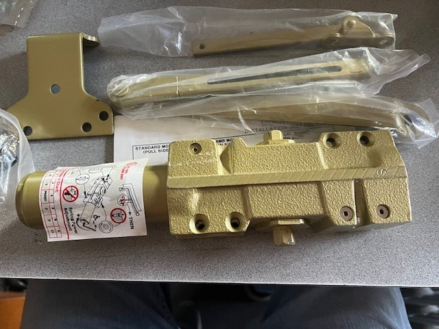 BAH 5001 DOOR CLOSER LESS COVER IN GOLD PAINT