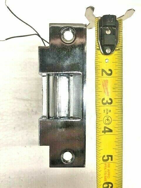 Trine 007C Electric Strike - 4-7/8" x 1-1/4" - Satin Chrome ELECTRIC STRIKE