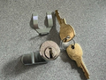 CompX Drawer Lock C8710  MAIL BOX LOCK  Nickel Keyed Different NOS