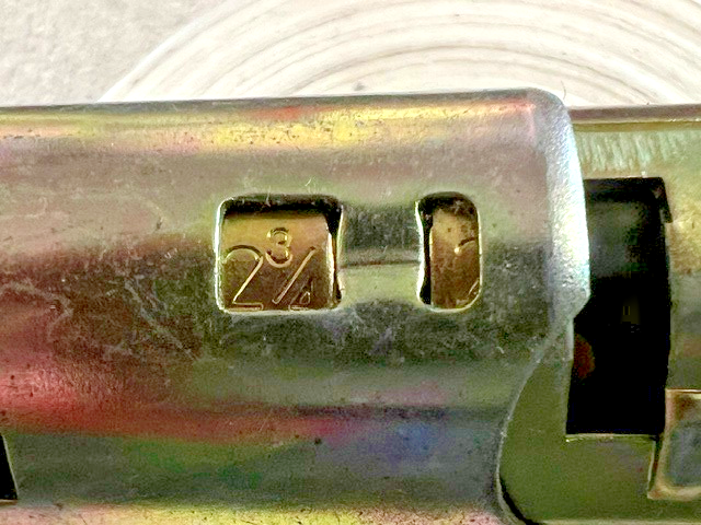 PAMEX DEADBOLT ONLY ADJ BACKEST (NOTE PICTURES) US32D