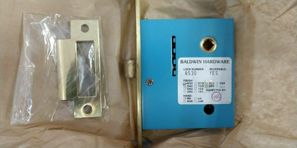 BALDWIN ESTATE 8530-030 RH LOCK POL BRASS COMPLETE