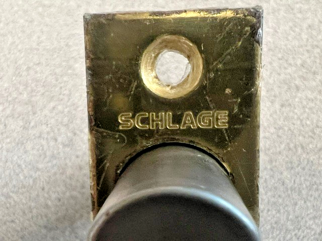 SCHLAGE DEADBOLT ONLY US3 ADJUSTABLE BACKSET (LOOK CLOSELY AND COMPARE)