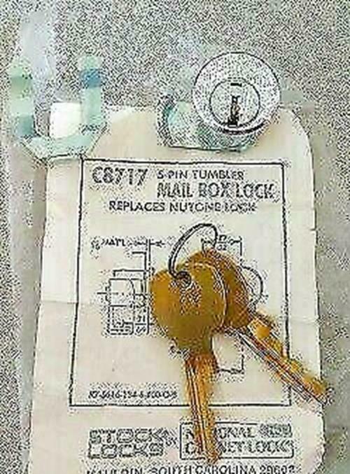 NATIONAL CABINET LOCK C8717 WITH TWO KEYS