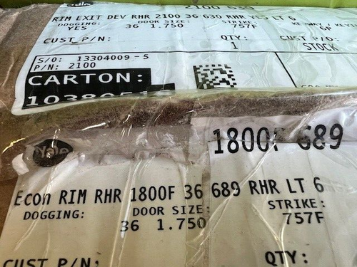 ACCENTRA 1800F- 36-628  Series Fire Rated Exit Device 36" 628 Finish