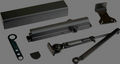 Norton 8501H BSP  BLACK Friction Hold Open Door Closer Black