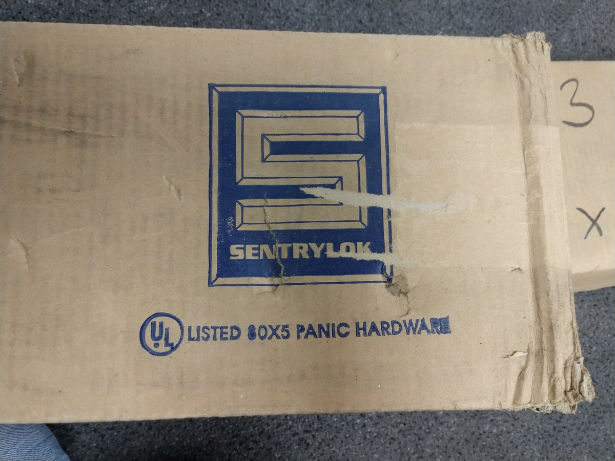 SENTRYLOK MODEL 24 UL EXIT PANIC WITH ALARM NOS ALUMINUM FINISH