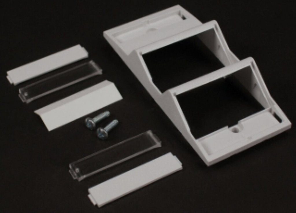 10 EACH WIREMOLD CM-ARA-G ANGLED RACEWAY ADAPTER GRAY