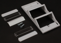 10 EACH WIREMOLD CM-ARA-G ANGLED RACEWAY ADAPTER GRAY
