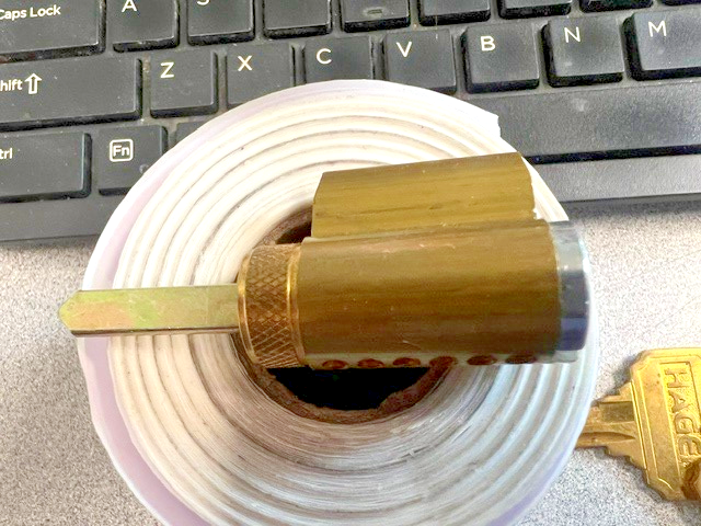 Hager 3960 Fixed Cylinder  with Schlage C Keyway (KEYED 5 PIN DRILLED 6 PIN)