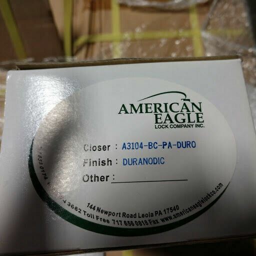 DOOR CLOSER PDQ AMERICAN EAGLE A3104 BC PA DUR REPLACES NORTON 1604BC YALE 54BC
