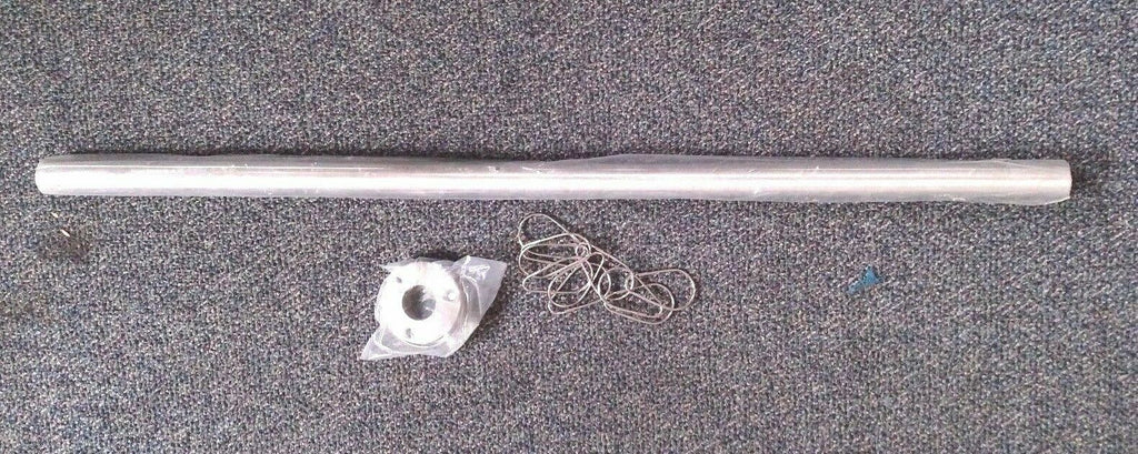ASI HEAVY DUTY STAINLESS STEEL SHOWER CURTAIN ROD W/ HEAVY SS MOUNTING FLANGES