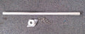 ASI HEAVY DUTY STAINLESS STEEL SHOWER CURTAIN ROD W/ HEAVY SS MOUNTING FLANGES