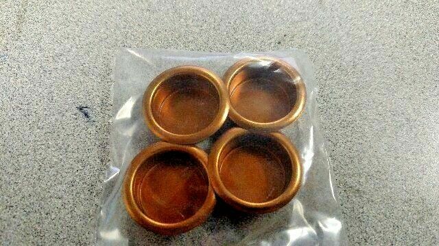 BAG OF 4 IVES #218BB10 FLUSH DOOR PULL, SOLID BRASS, SATIN BRONZE FINISH (US10)