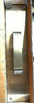 QUALITY HARDWARE 402A COMMERCIAL PULL PLATE US32D 3 1/2" X 15 NOS