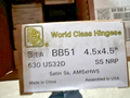 BOX OF 3  PBB BB51 4.5" x 4.5" US32D/630 NRP AMS x 1/2 WS