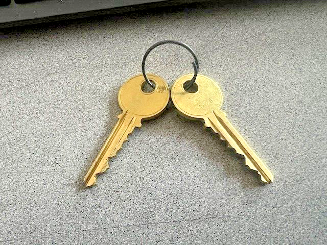 1 PAIR OF 2 YALE ACCENTRA ORIGINAL  RN11 GA CUT KEYS CUT IN PAIRS  KR (READ)