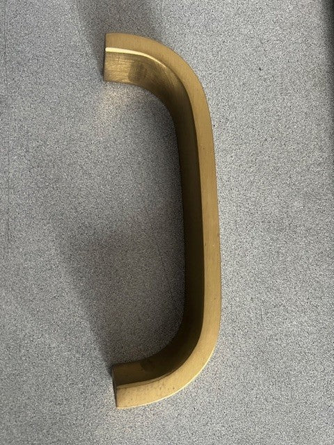 1 EA   SATIN  BRONZE SOLID BRASS COMMERCIAL DOOR PULL 1/2 ROUND  6" CC US10