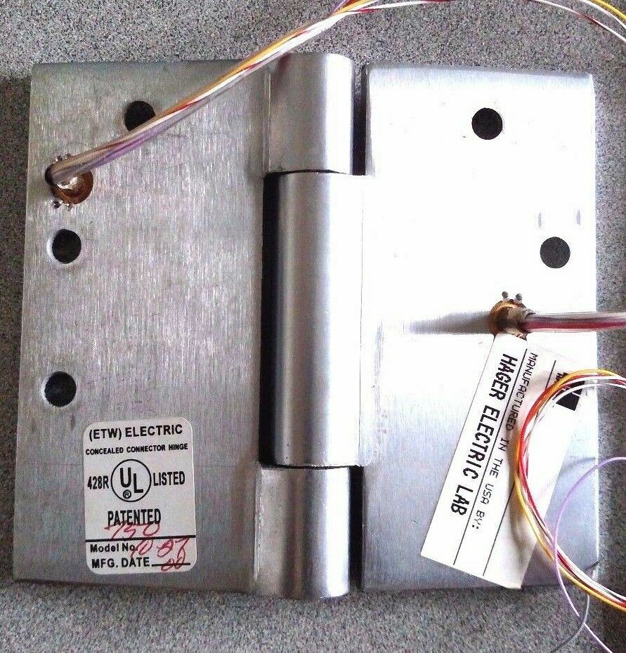 HAGER HINGE AB750 4 1/2" HI X 5 " WIDE ETW 6 US26D WIDE THROW HINGE HEAVY WEIGHT