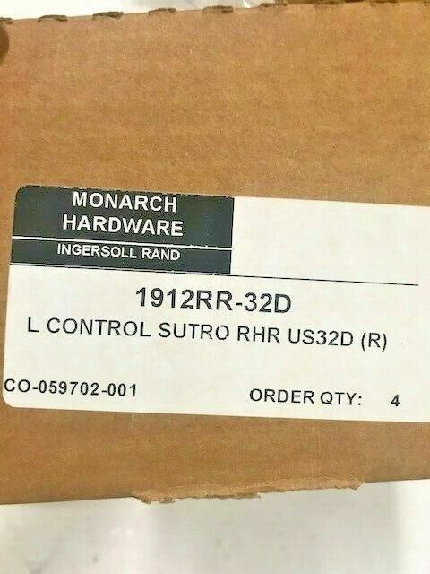 MONARCH HARDWARE 1912RR 32D  CONTROL Pull Trim DULL STAINLSS FINISH HANDED RHR